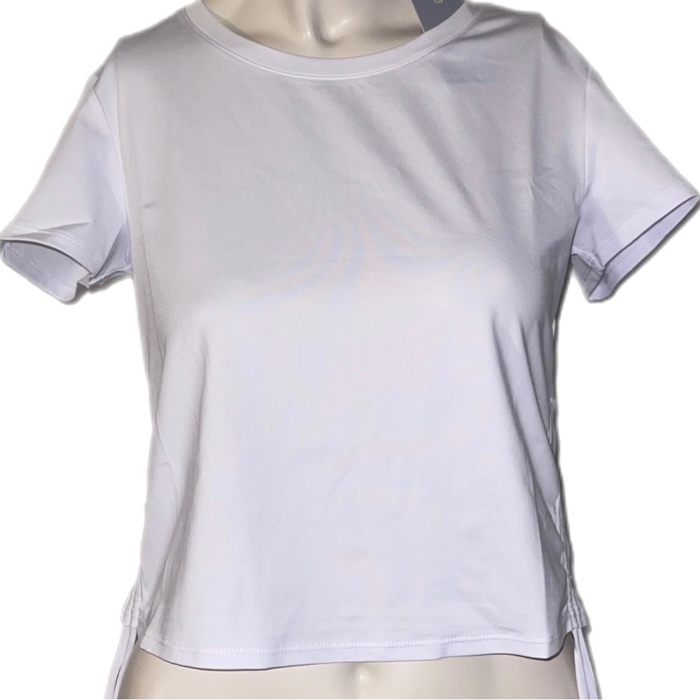 Drawstring crop top shirt